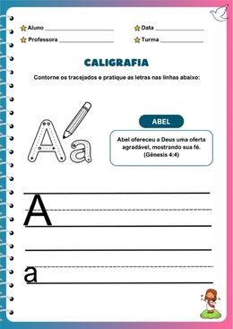Amostra Caligrafia Bíblica